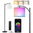 thumbnail image 1 of Lampara de piso LED, Con mando a distancia e interruptor de pedal 3 colores más RGB lampara de piso para sala para recámara, sala de estudio, iluminacion hogar (foco de 9 W incluida), 1 of 12