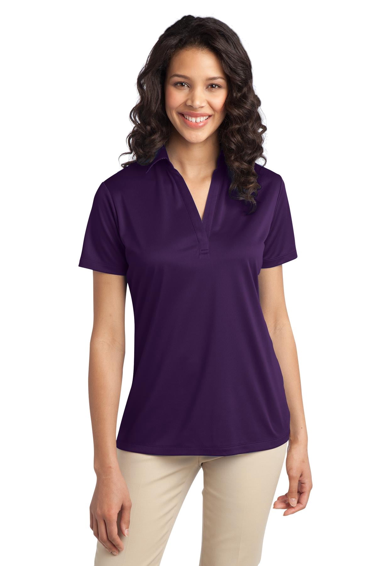 Purple Womens Polos