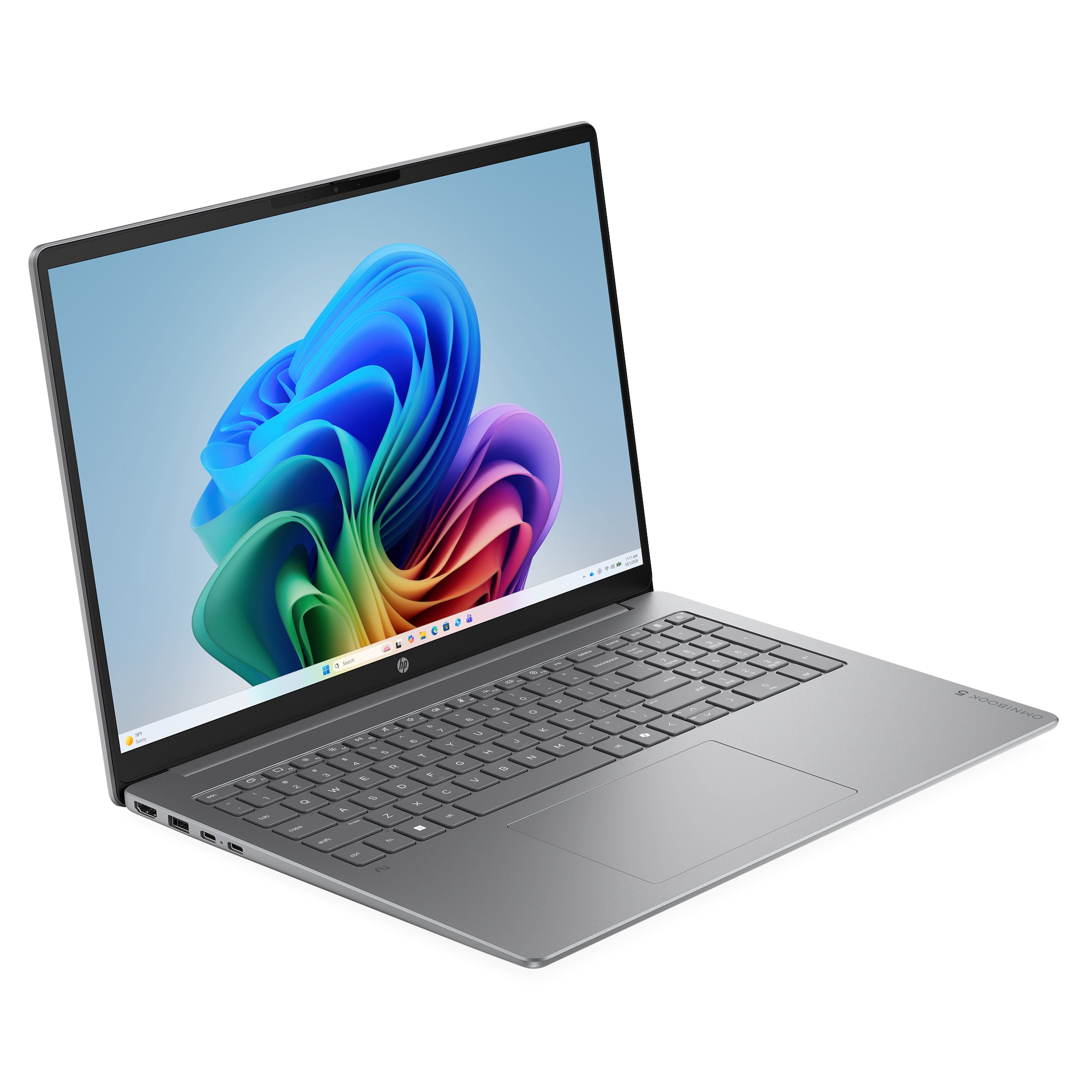 HP OmniBook 5 16 inch Laptop Next Gen AI PC 2K IPS Display Windows AMD Ryzen AI 5 430 16GB 512GB SSD Meteor Silver