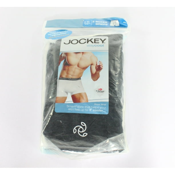 Jockey Jockey NEW Deep Black Mens Size 4XL Stay Cool YFront Boxer