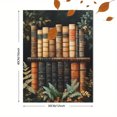 thumbnail image 3 of Qisvanset Framed Canvas Wall Art 12x16 Inch Dark Academia Vintage Book Fern Forest Art, 3 of 5