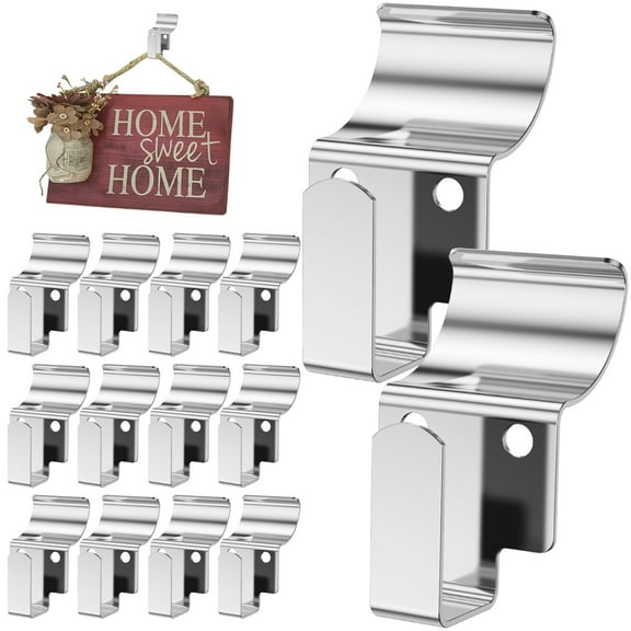 15Pcs Hooks for Siding Stainless Steel Siding Hooks Heavy Duty Siding Clips 5 Pounds Load Bearing Siding Hangers Multipurpose Siding Hooks for Hanging Outdoor Home Decor