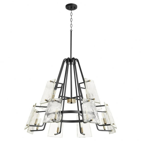637-12-69 Quorum Lighting Tioga - 12 Light Chandelier in style - 32 inches wide by 24.75 inches high