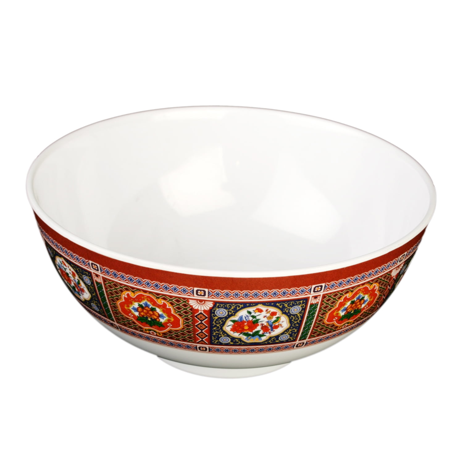 Excellante Peacock melamine dinnerware collection 56 oz, 8" rice bowl peacock, comes in dozen