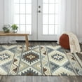 thumbnail image 3 of Alora Decor  Sedona Southwest Geometric Hand-tufted Wool Rug 7'9" x 9'9" - Light Blue, 3 of 5