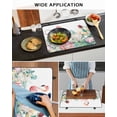 thumbnail image 5 of Large Induction Cooktop Protector Mat Tropical Flamingo Stove Top Covers for Electric Stove, Botanical Summer Watercolor Flower Plant Decorative Stove Burner Cover Mats, Glass Top Stove Cover, 5 of 7