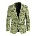 thumbnail image 5 of HELLHERO Single Button Business Suit Jacket for Formal Casual, Polyester Long Sleeve Men's Blazer Casual Sport Coats Suit Jacket with With Pockets, 5 of 8