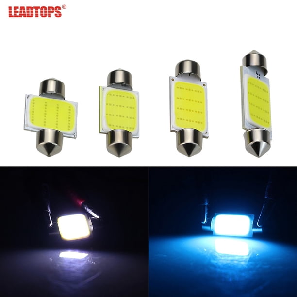 1pcs Bombillas LED Para Coche 31mm 36mm 39mm 42mm Cúpula Festoon COB 12v Smd Interior Lectura Placa De Matrícula Luces Fuente Blanco/Hielo Azul