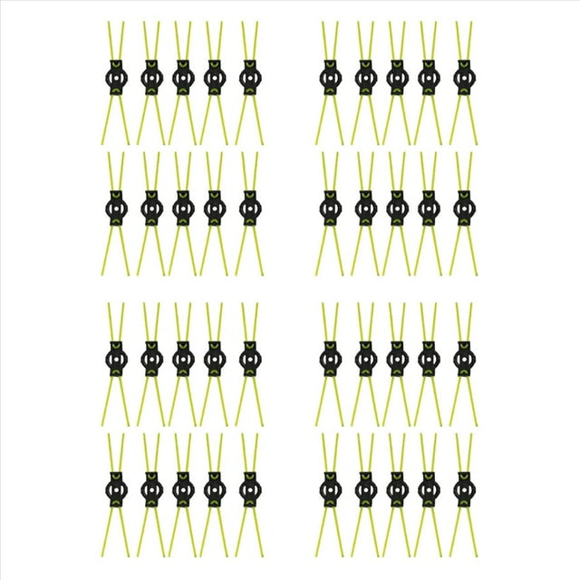 40 Piezas Cortacésped Cuerda de Corte Cabezales de Cortacésped Cepillo de Desmalezado Eliminación de Cortacésped Resistente Al Desgaste en General