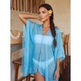 thumbnail image 5 of LMLYSoH Women's Solid Color Beach Shawl Cover, Multiple Purposes Simple Style Chiffon Beach Towel, 5 of 9