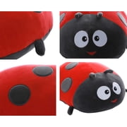 WYZCTTD 1Pcs Cute Plush Toy Soft Ladybug Ladybird Insect Hold Doll Pillow, Christmas,Holiday and Birthday Gifts,Red,15.7 inch