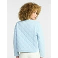 thumbnail image 5 of Time and Tru Women's Quilted Cotton Jacket, Sizes XS-XXXL, 5 of 7