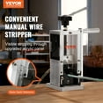 thumbnail image 2 of VEVOR Manual Wire Stripping Machine, 0.06''-0.98'' Copper Stripper with Hand Crank or Drill Powered, Visible Stripping Depth Reference, Portable Aluminum Frame Wire Peeler for Scrap Copper Recycling, 2 of 9