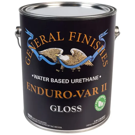 1 gal General Finishes B088-GA Clear Enduro-Var II Water-Based Urethane Topcoat, Gloss