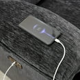 thumbnail image 3 of Grey Power Reclining Sectional with USB Charger / Durable Faux Leather for Long - lasting Use, 3 of 3