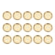 thumbnail image 1 of Uxcell 15pcs Botón de Metal 15mm (0.59") 4 Agujeros Botones Redondos de Aleación para Coser, Dorado, 1 of 6