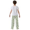 thumbnail image 5 of FORMRS Kids Pajama Pants with Pockets Size 13-14Y Boys Lounge Sleep Bottoms, Green Triangles Pattern, 5 of 8