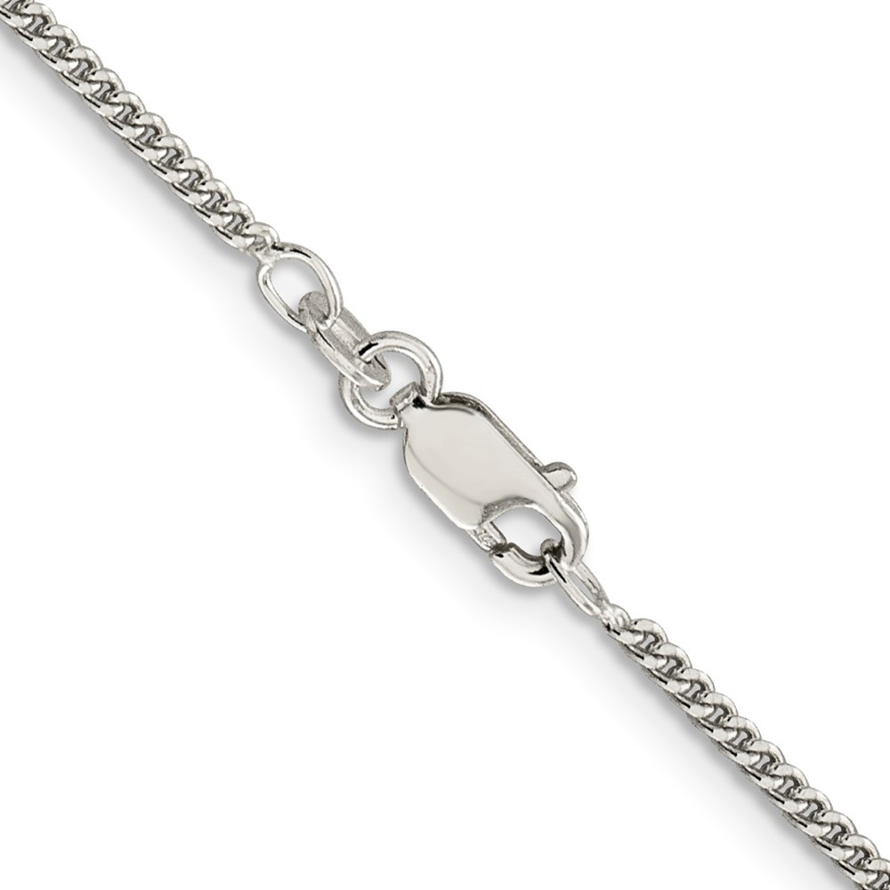 Auriga Fine Jewelry 925 Sterling Silver 1.75mm Curb Chain Anklet 10inch for Women