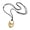 Gold, variant on Trendy Adjustable Leather Rope Necklace Modern Kirsite Circles Pendant Casual To Formal Outfit Accessory