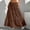 Coffee, variant on Skirts for Women Product Skirt Product Women's Fashion Elastic Waist Tie Belt Loose A Line Skirt Coffee S