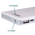 thumbnail image 2 of Ultra Slim 6000mAh Backup Portable USB Battery Charger Rapid Charge USB Port LED White DJK for LG X Venture - Microsoft Lumia 650 950 - Motorola Droid Maxx 2 Turbo, G4 Plus, Google Nexus 6, Moto E LTE, 2 of 6
