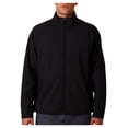 thumbnail image 1 of UltraClub 8275 2-Tone Soft Shell Jacket -Black-4X-Large, 1 of 2