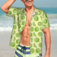 thumbnail image 5 of Picia Various Lemons Gentle Cotton Regular Fit Short Sleeve Casual Hawaiian Shirt for Men-Large, 5 of 9