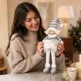 thumbnail image 7 of KKOUHVY Cloth Christmas Elf Doll Ornaments 3.94x20.08in, Plush Xmas Tabletop Decorations for Home Party Wreath Tree, 7 of 7