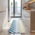 thumbnail image 4 of Colorful Gradient Checkerboard Checkered Pattern Kitchen Rug Mat,Kitchen Runner Rugs Non Skid Washable,Decorative Kitchen Floor Mats for Kitchen,Sink,Laundry,17"x47.2", 4 of 7