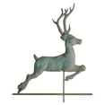 thumbnail image 2 of White Hall Home Outdoor Copper Deer Weathervane - Verdigris, 2 of 3