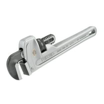 RIDGID 810 10" 1-1/2" Capacity Aluminum Straight Pipe Wrench, 31090