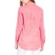 thumbnail image 3 of Camisas de mujer de manga larga con cuello de solapa y botones, con mangas enrollables, color rojo M, 3 of 7