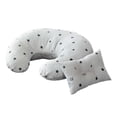 thumbnail image 1 of Almohada de lactancia para bebés Almohada de lactancia para maternidad, soporte para bebés con funda extraíble, almohadas cómodas y transpirables para Estrellas blancas, 1 of 7