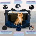 thumbnail image 5 of XL Cat Carrier for Large Cats and Small Dogs, Soft Sided, Foldable, Metal Frame, 24 x 16 x 16 in, 5 of 8