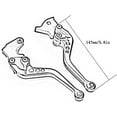 thumbnail image 5 of CNC Brake Clutch Levers Compatible with GROM MSX125 CBR300R CB300F CB300 CB300R CB300FA 2014-2020, CBR250R 2011-2013, CB400F CB400R 2013-15, CBR500R CB500F CB500X 2013-2020, CB125/F/R 2019-2020, 5 of 12