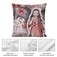 thumbnail image 5 of Kamado Nezuko Pillow Case Soft Pillow Cover Pillowcase Decorative Cushion Cover Home Decor 20 "x20 ", 5 of 8