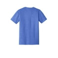 thumbnail image 4 of District Teen Unisex Juniors Electric Heather T-Shirt Royal Frost Small, 4 of 4