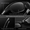 thumbnail image 2 of Gafas de sol deportivas suoso con protección UV400 polarizadas para hombre, 2 of 7