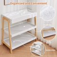 thumbnail image 3 of Portable blanca baby changing mesa con waterproof pad - a diaper changing station, 3 of 7