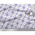thumbnail image 3 of Soimoi polyester Crepe Fabric Snowflake Artistic Print Sewing Fabric Yard 52 Inch Wide, 3 of 3