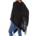 thumbnail image 4 of YouLoveIt Poncho Sweater for Women, Oversized Blanket Sweater Poncho Hooded Poncho Cape Shawl Knitted Sweater Wrap Pullover Top Coat, One Size, 4 of 8