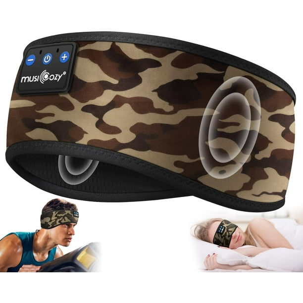 Headphones para dormir MUSICOZY Bluetooth 5.4, diadema con altavoz