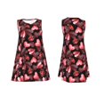 thumbnail image 7 of Daiia Ladybugs and Red Hearts Print Women's Dresses 2025 Trendy Short sleeve Dresses Casual Baggy Flowy Maxi Sun Dresses, 7 of 7