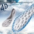 thumbnail image 2 of 1 par de suelas 4D, plantilla unisex transpirable que absorbe los golpes para deportes y ocio, suave y flexible, adecuada para uso informal, 2 of 5
