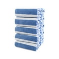 thumbnail image 1 of Blue Oversized Velvet Bath Towels Set 5 Pieces Super Absorbent Fast Drying 27.6 X 55.1 Inches Blue Color, 1 of 6