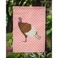 thumbnail image 3 of Caroline's Treasures BB7982GF Bourbon Red Turkey Hen Pink Check Flag Garden Size , Small, multicolor, 3 of 3