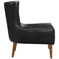 thumbnail image 3 of Modway Keen Faux Leather Accent Chair, Black, 3 of 4