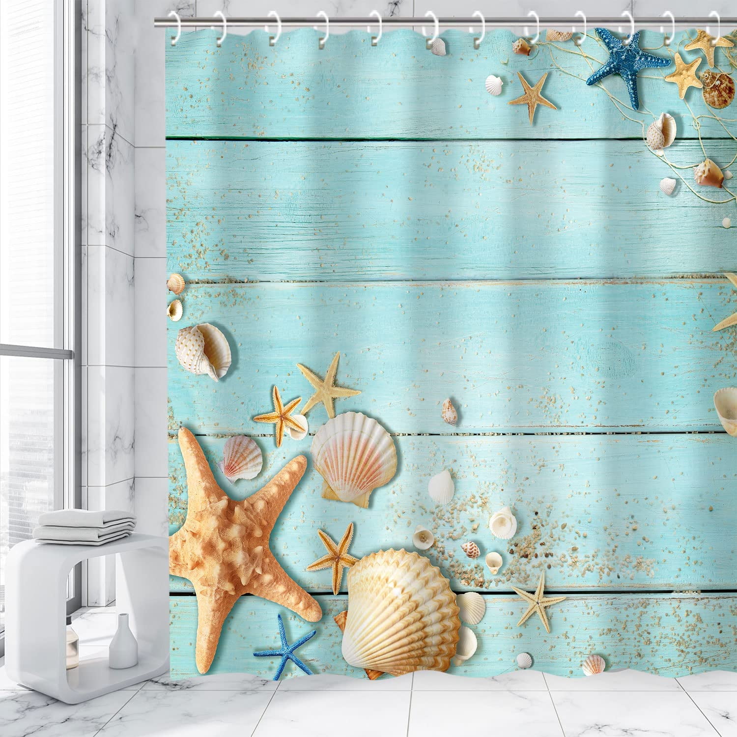 Kids Shower Curtain, Girls Shower Curtain, Boys Shower Curtain, Funny Words Teen Motivational Shower Curtains, 72W x 72H inch Extra Long Wide Shower Curtain with Hooks Kids Bathroom Decor