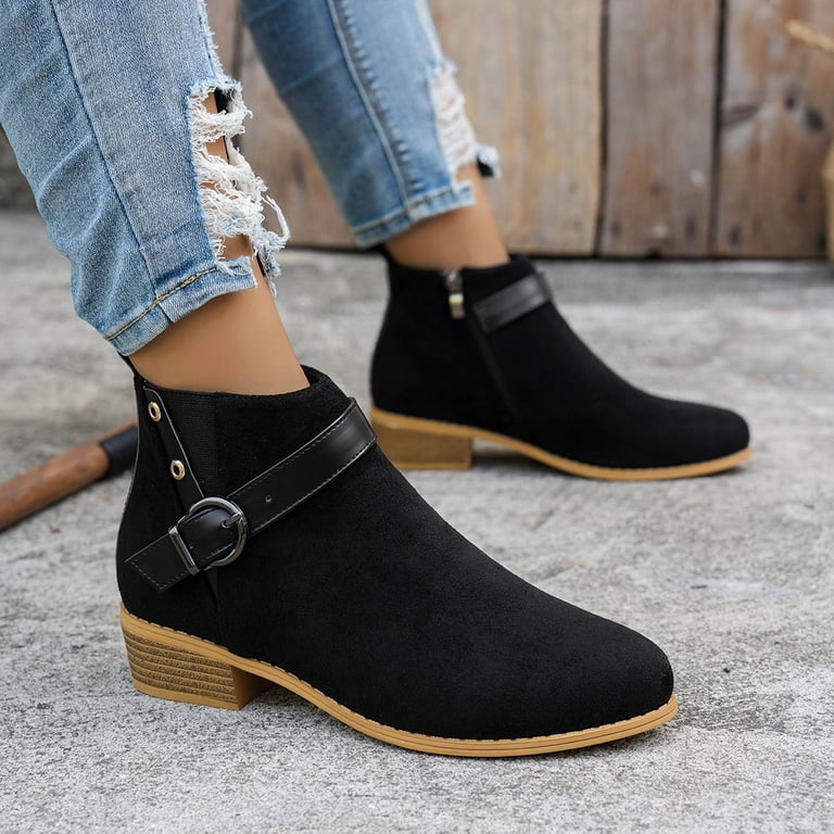 chinese dress ladies Bluffin Corkys Black Faux Suede Ankle Boot Black / 11 main image 1