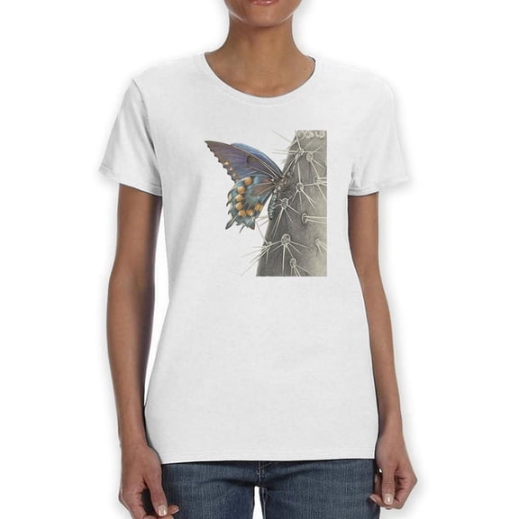Majestic Butterfly I. T-Shirt Women -Lily Liama Designs, Female 4X-Large